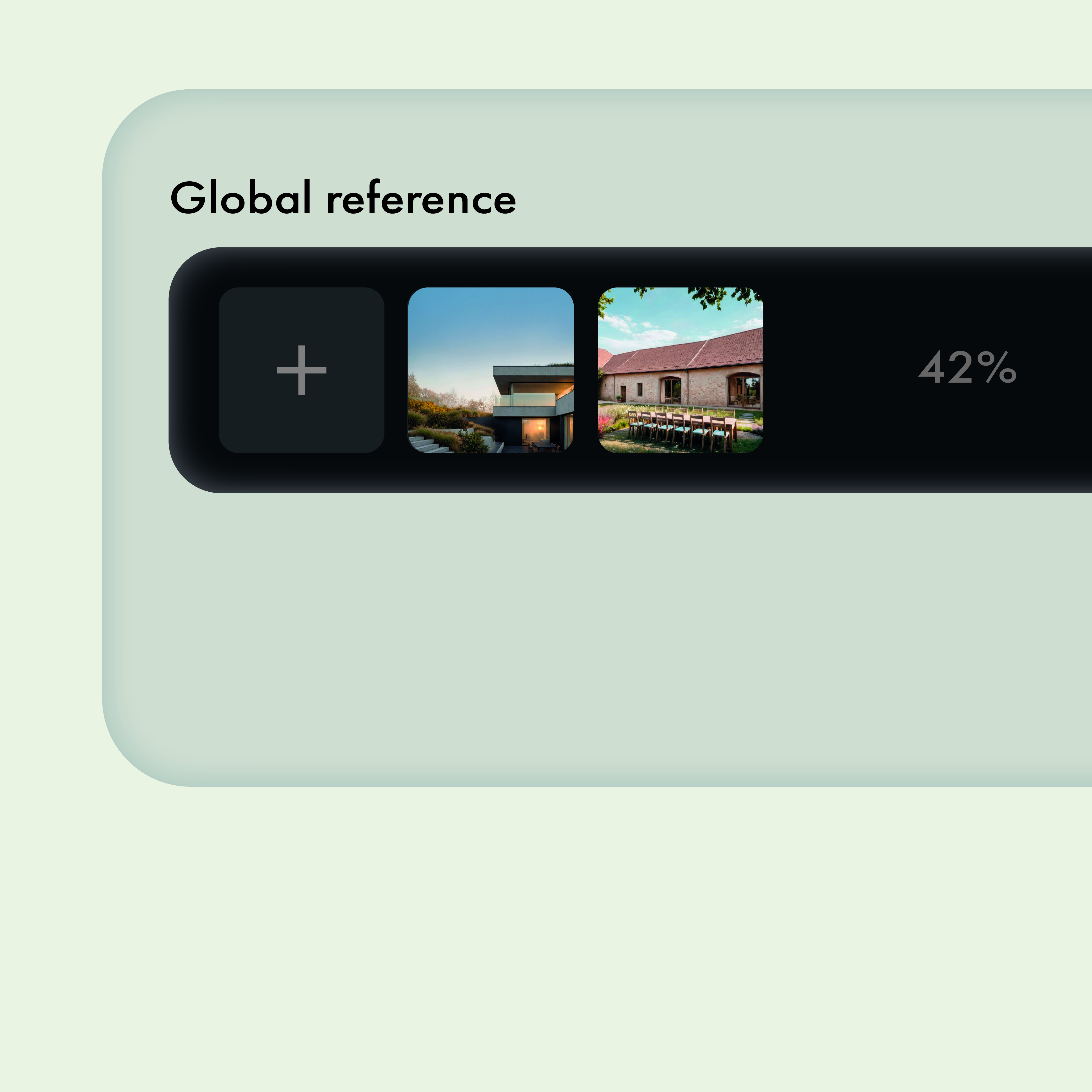 Reference board for visual direction